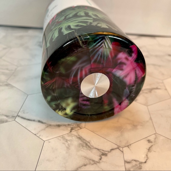 NWT Wellness Stainless Water Bottle Monstera Tropical Palm Leaf Print 30 oz - Picture 6 of 9